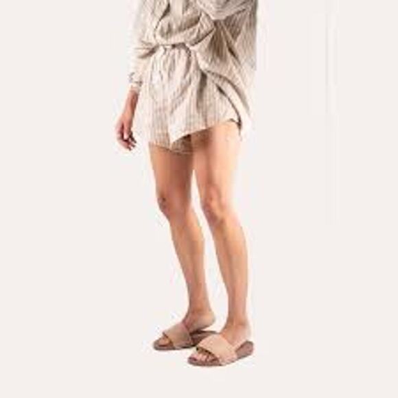 Bamabones Pilo Slide Sandals in Tan Tawny Brown Size 4 / 5 NEW NWT - Picture 2 of 9